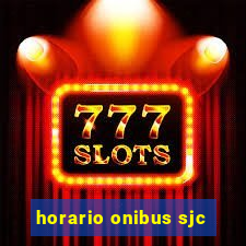 horario onibus sjc