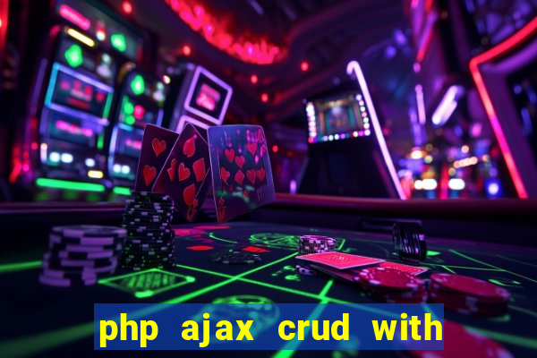 php ajax crud with datatables and bootstrap modals