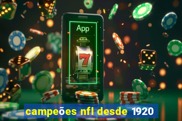 campeões nfl desde 1920