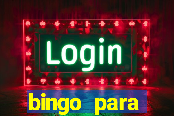 bingo para despedida de solteira para imprimir